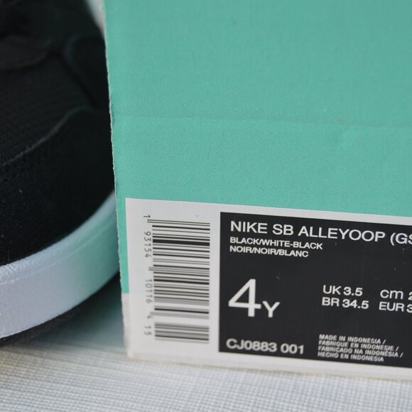 Nike SB Alleyoop Skate Shoes Black Size 4Y (New) - Picture 10 of 10